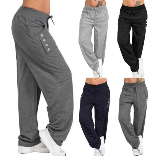 Women's Jogger Pants – 6 Pockets, Elastic Waist