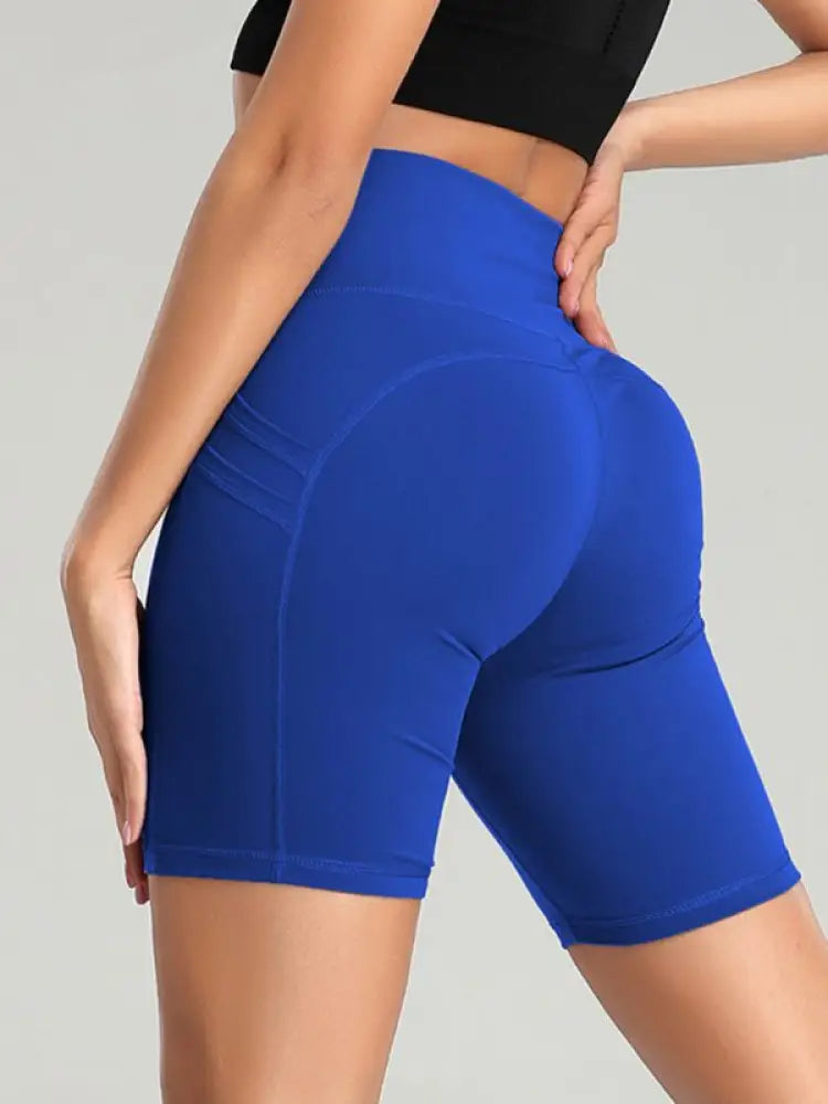 Women's High-Waist Bike Shorts – Compressive, Pocket, 5 Colors