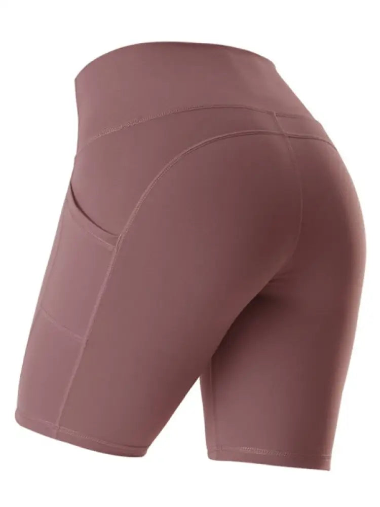 Women's High-Waist Bike Shorts – Compressive, Pocket, 5 Colors