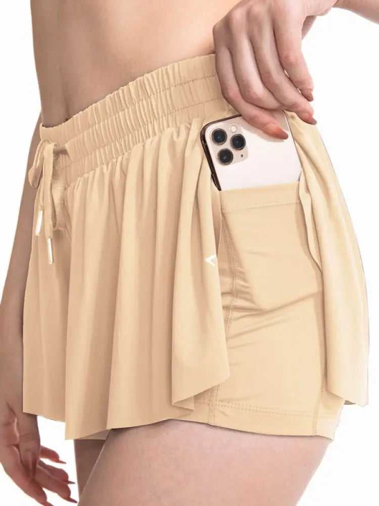 Women's Solid Color Runner Shorts – Lightweight, 10 Colors