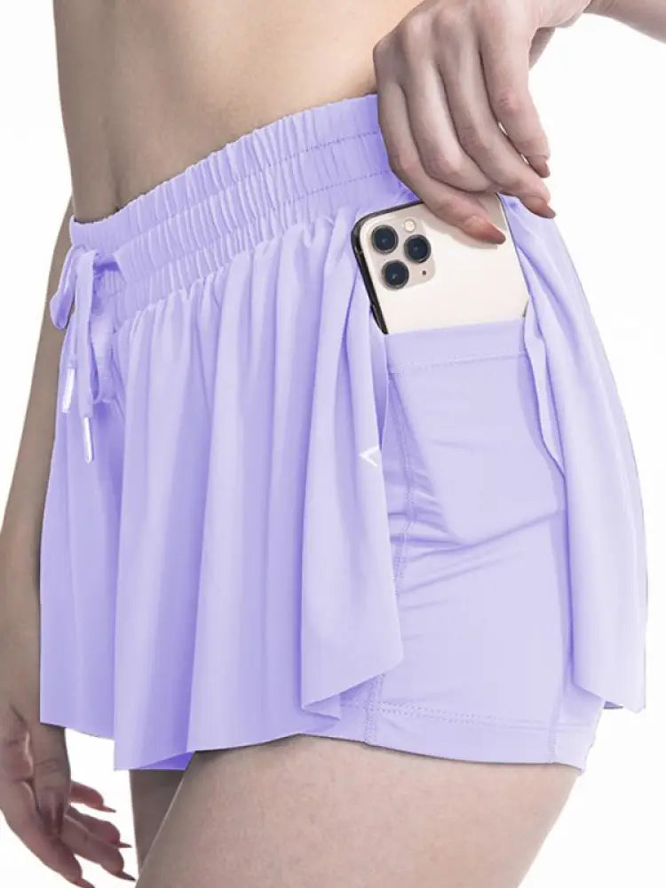 Women's Solid Color Runner Shorts – Lightweight, 10 Colors