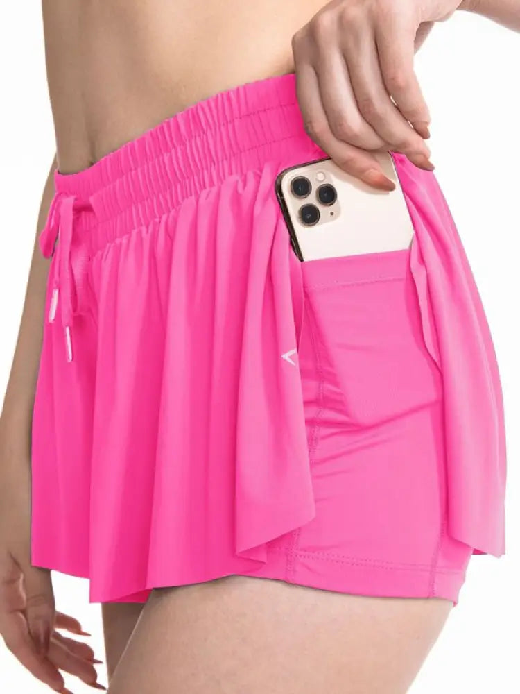 Women's Solid Color Runner Shorts – Lightweight, 10 Colors