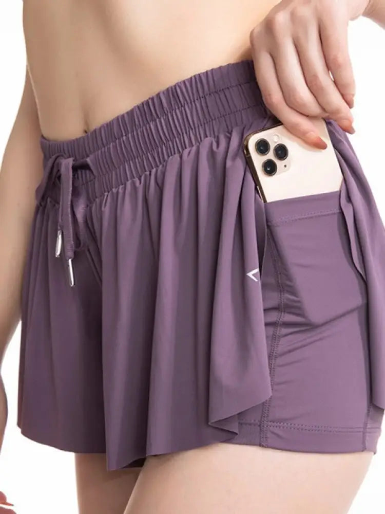 Women's Solid Color Runner Shorts – Lightweight, 10 Colors