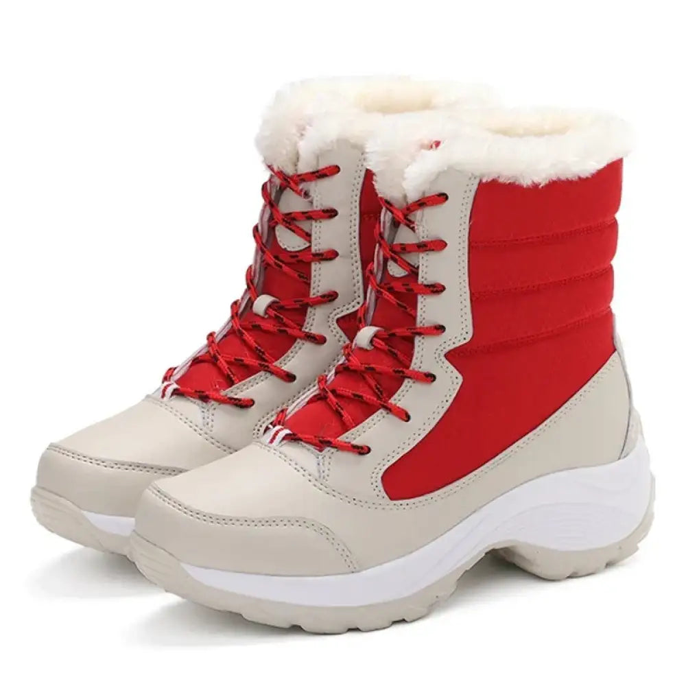 Women's Warm Ankle Snow Boots – Waterproof & Slip-Resistant
