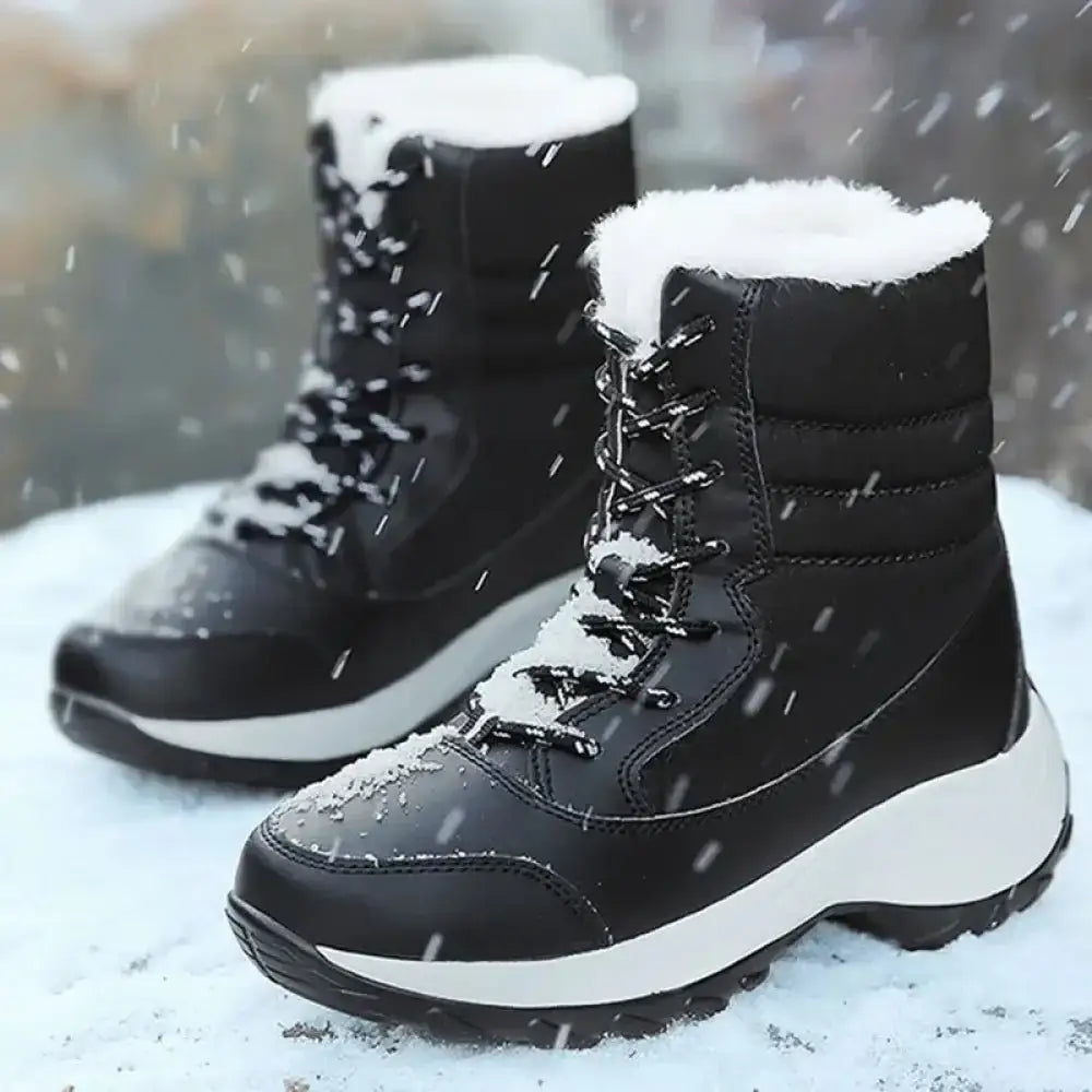 Women's Warm Ankle Snow Boots – Waterproof & Slip-Resistant