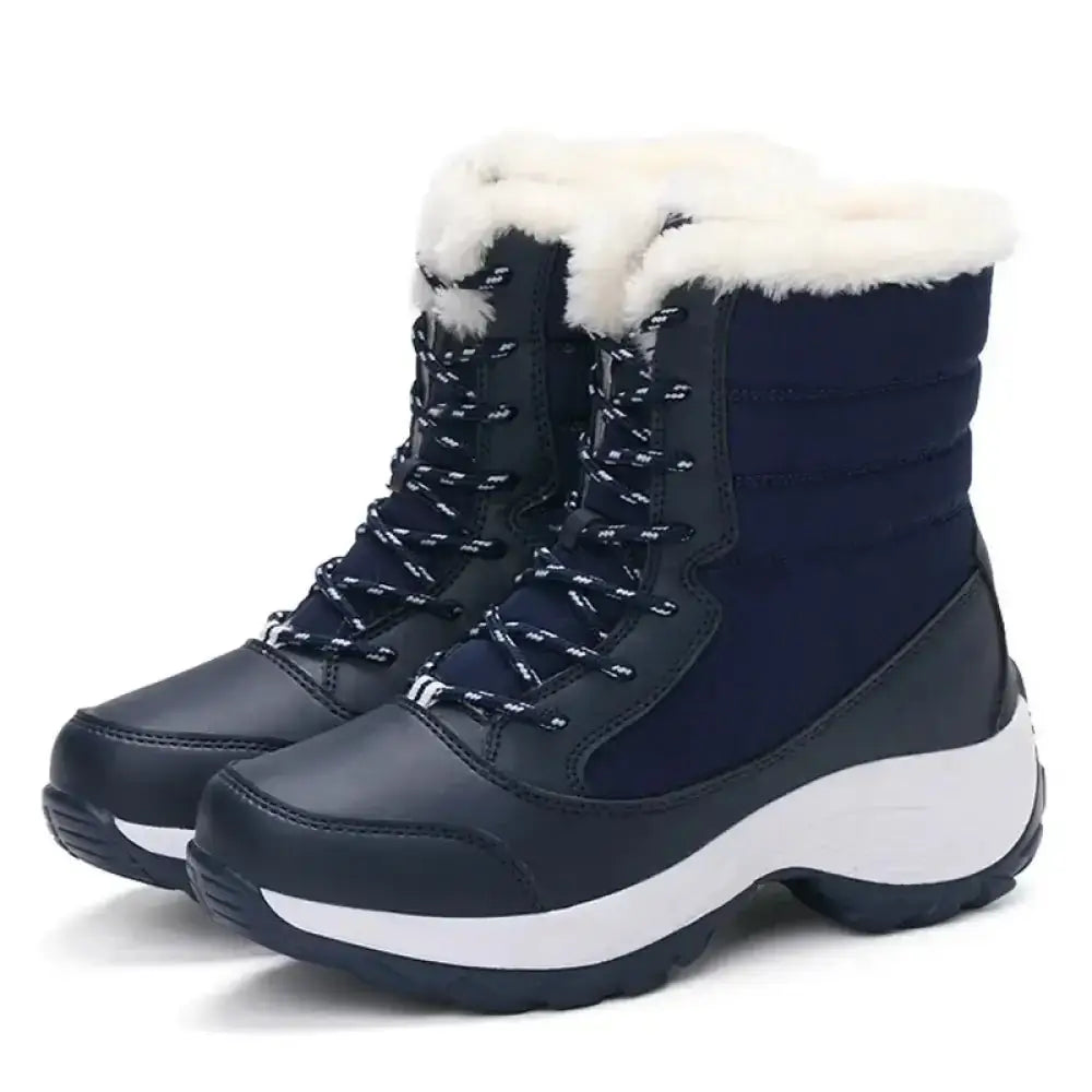 Women's Warm Ankle Snow Boots – Waterproof & Slip-Resistant