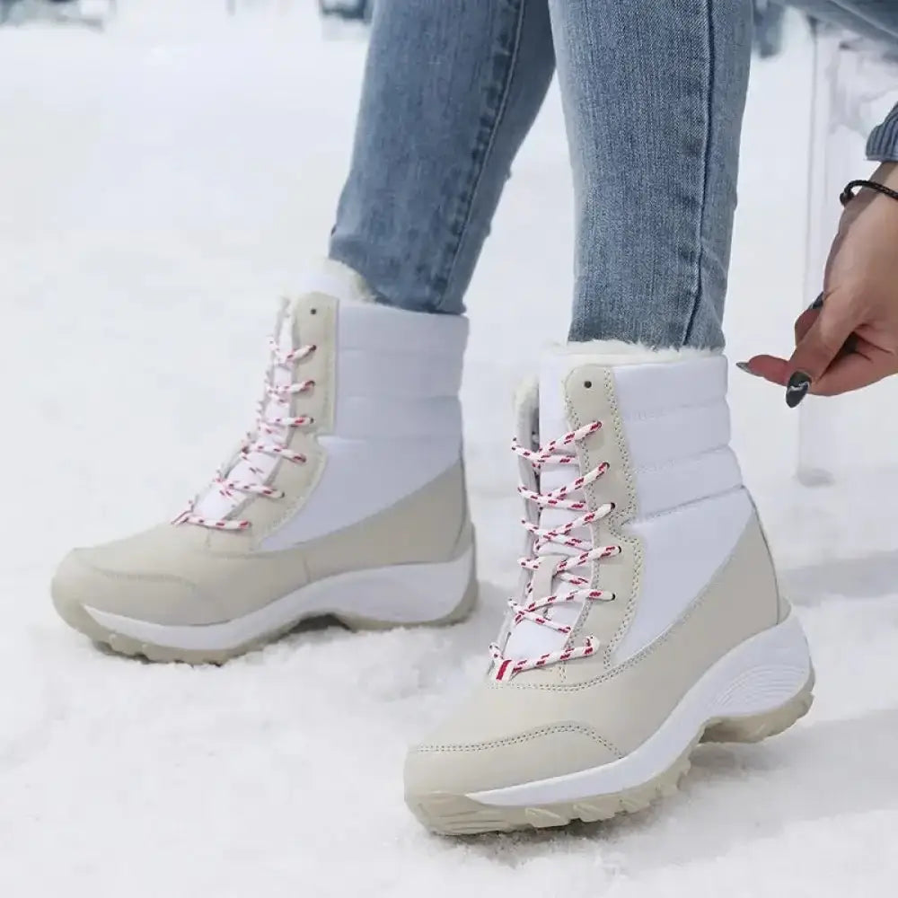 Women's Warm Ankle Snow Boots – Waterproof & Slip-Resistant