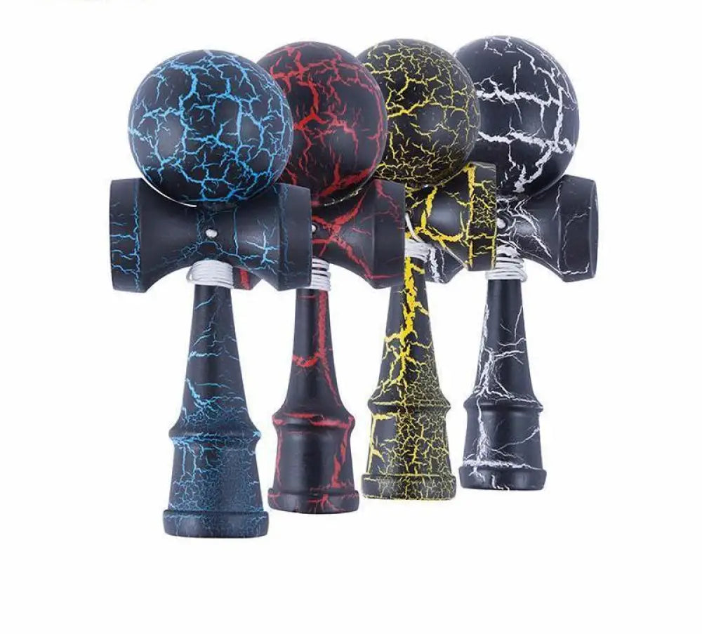 Wooden Kendama Toy – Crack Design Beech Wood Skill Game