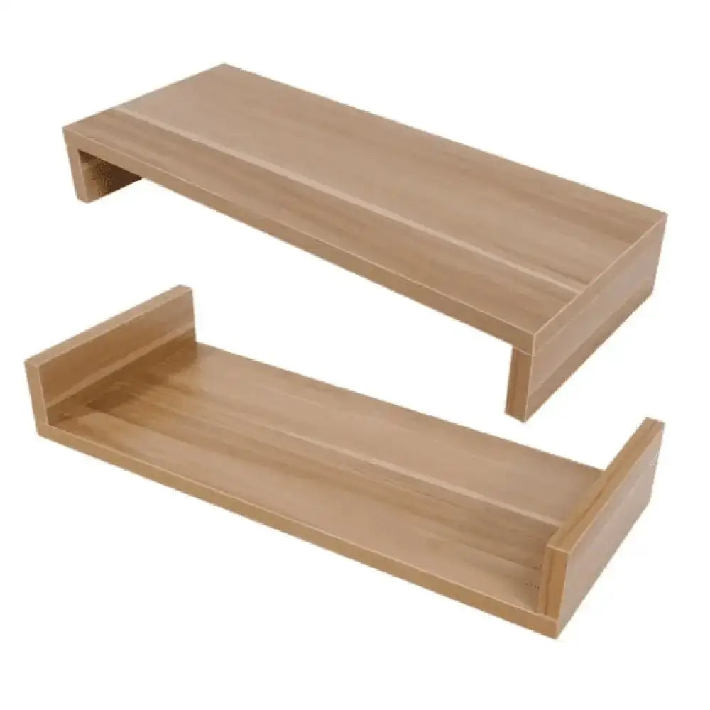 Wooden Monitor & TV Stand – Ergonomic Desk Riser 50lb Cap