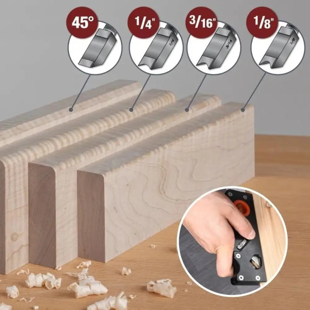 Woodwork Chamfer Corner Tool – 45° Adjustable Multi-Angle