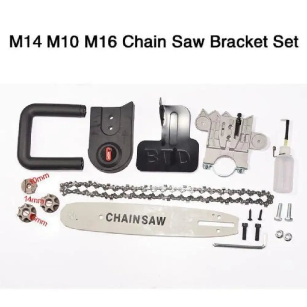 Woodworking Chainsaw Power Tool Set – Angle Grinder Attach