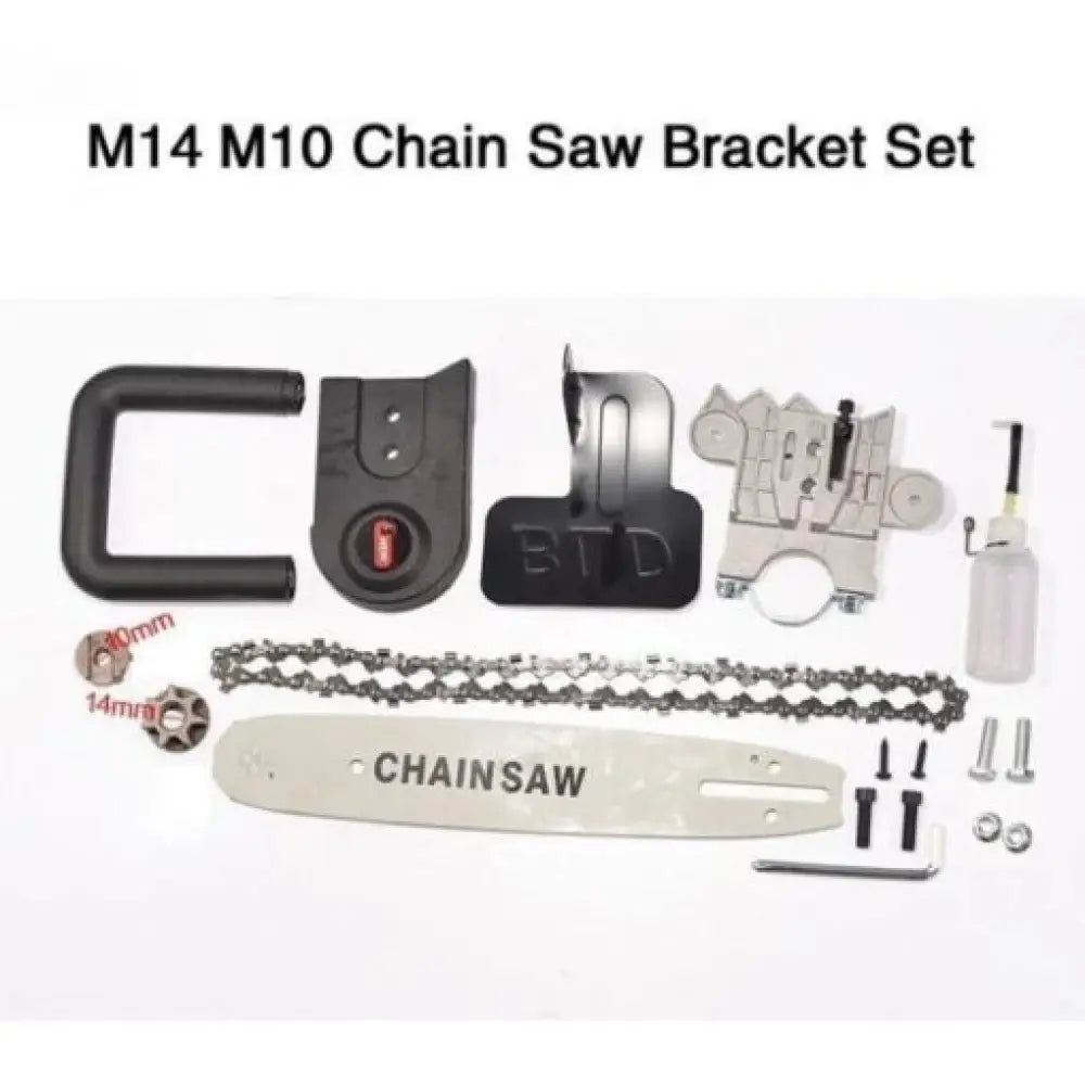 Woodworking Chainsaw Power Tool Set – Angle Grinder Attach