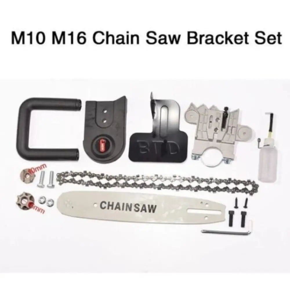 Woodworking Chainsaw Power Tool Set – Angle Grinder Attach