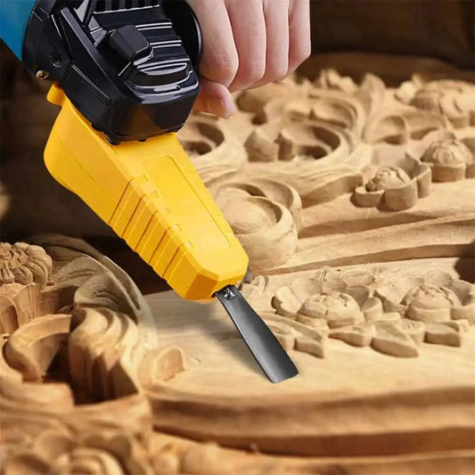 Electric Power Carving Chisel Set – Angle Grinder Adapter