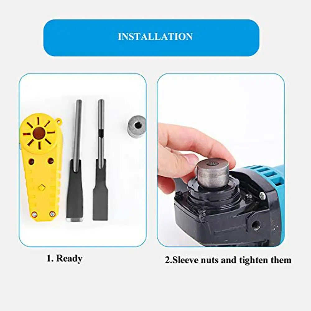 Electric Power Carving Chisel Set – Angle Grinder Adapter