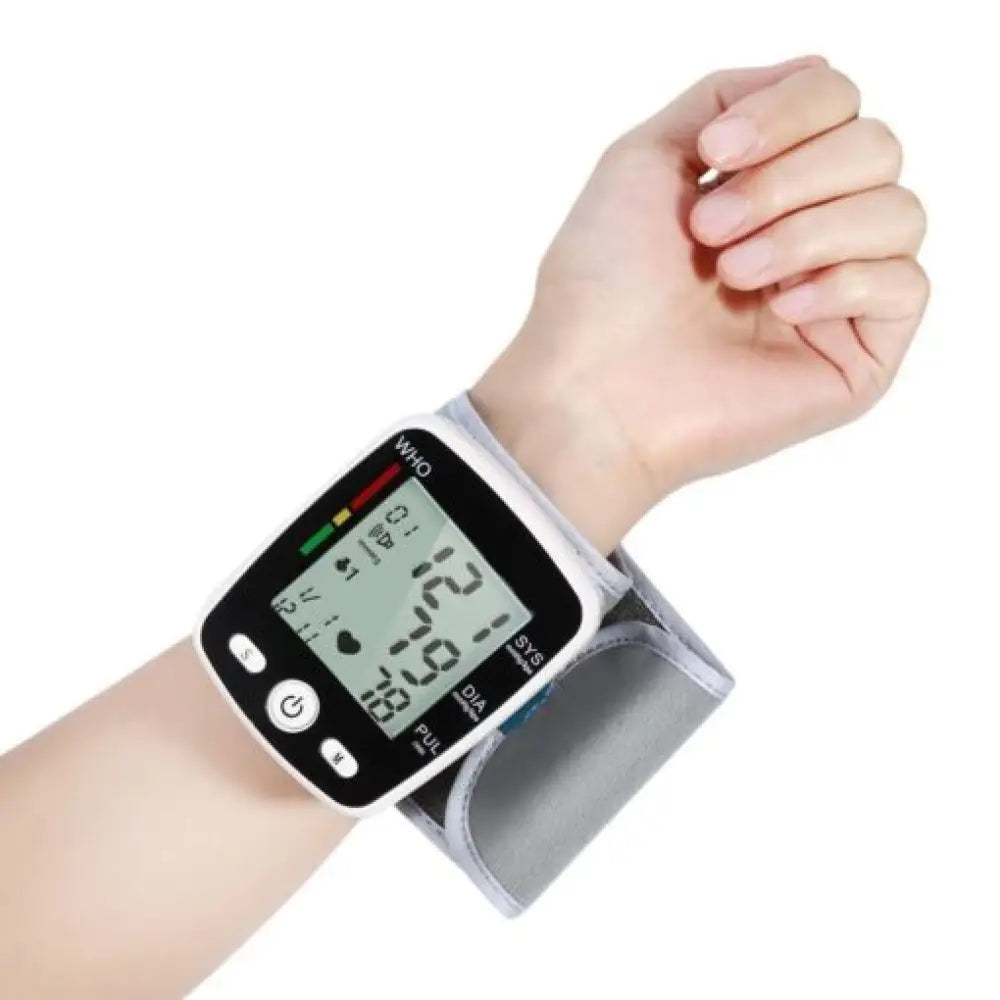 Wrist Blood Pressure Monitor – LCD Display One-Button Read
