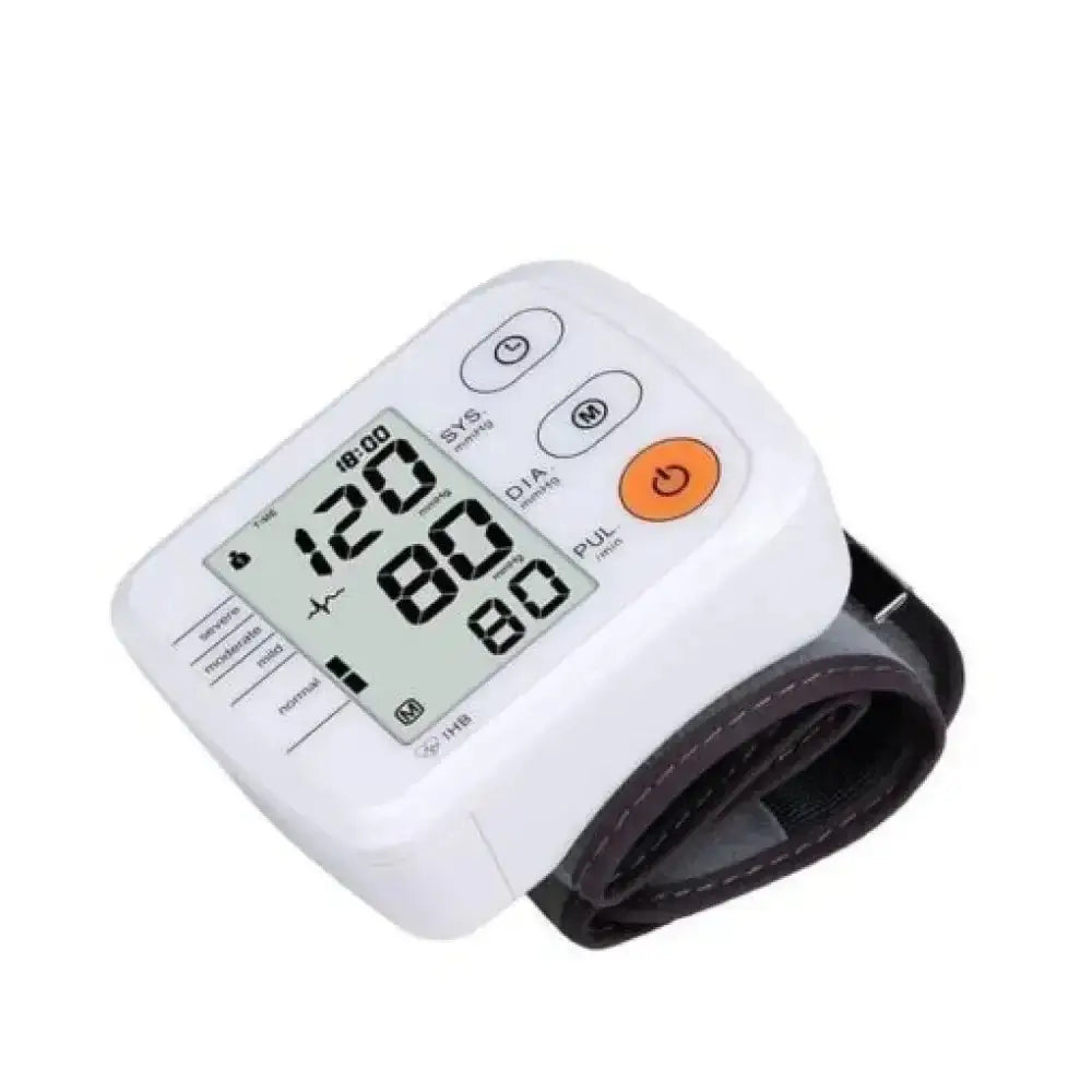 Wrist Blood Pressure Monitor – 120 Memory LCD Irregular HR