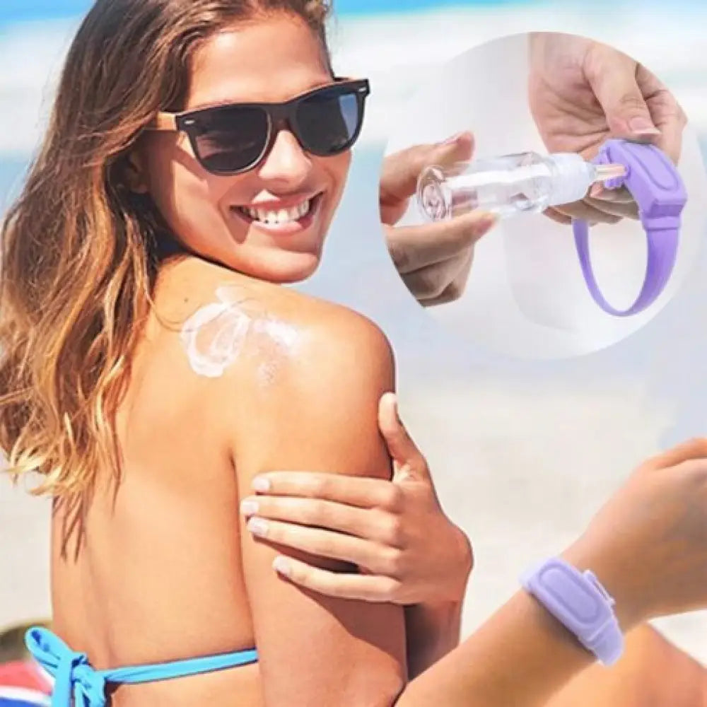 Wristband Hand Sanitiser Dispenser – 15ml Silicone 6 Colors