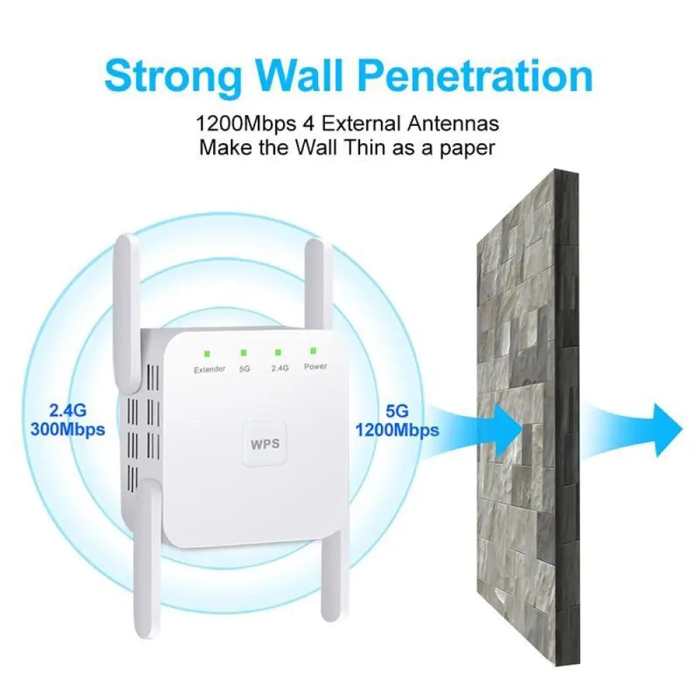 ZenBooster WiFi Booster – 300Mbps Range Extender Plug & Play