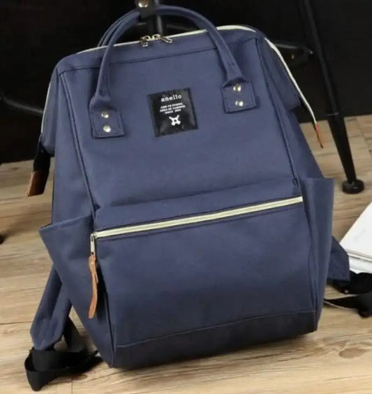 Zipper Rucksack Backpack – Lightweight Canvas Bag